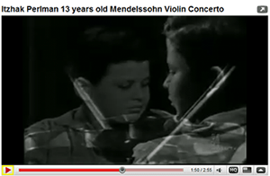 Itzhak Perlman video - child