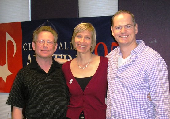 Keith, Sara, and Ryland in Studio 2000